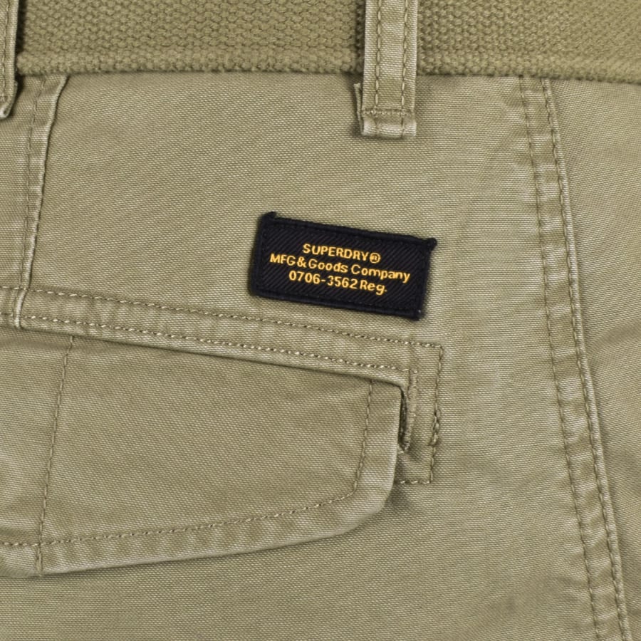 Superdry khaki shorts discount
